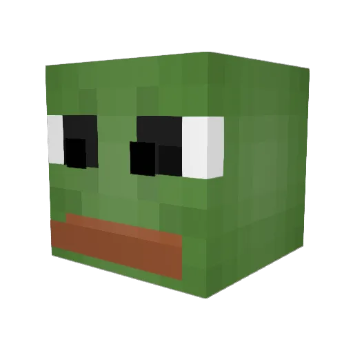 Trickz_on Minecraft avatar head, 3D render
