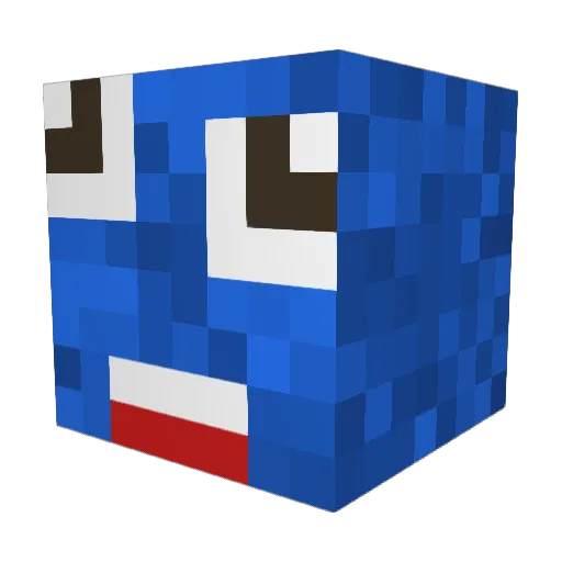 Trickzorzz Minecraft avatar head, 3D render