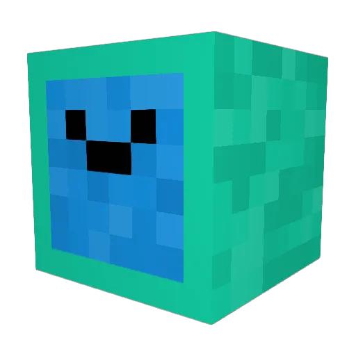 Tridentium Minecraft avatar head, 3D render
