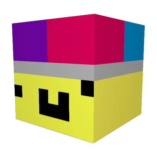 Tridoonk Minecraft avatar head, 3D render