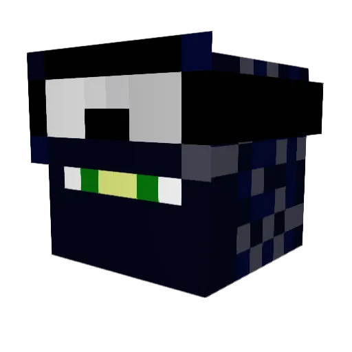 TriedAndTrue Minecraft avatar head, 3D render