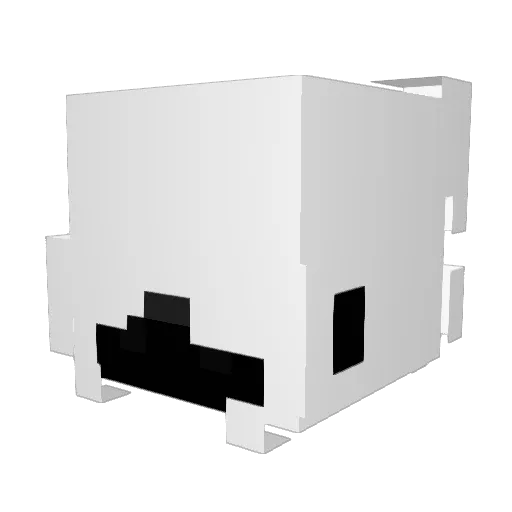 TrietGhetShark Minecraft avatar head, 3D render