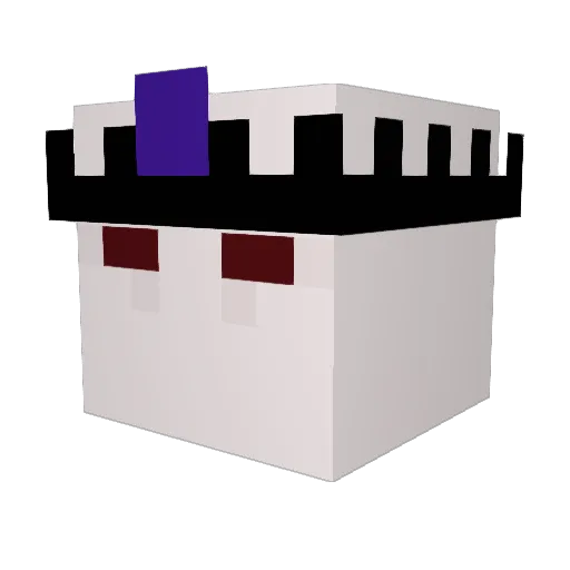 Trifelor Minecraft avatar head, 3D render
