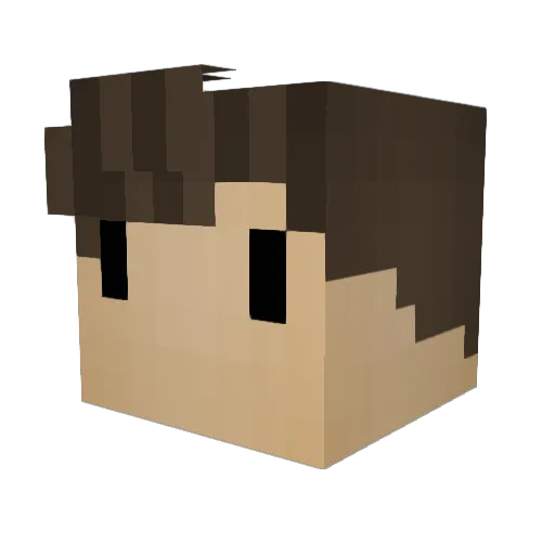 TriferII Minecraft avatar head, 3D render