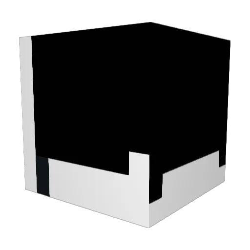 Triflight Minecraft avatar head, 3D render