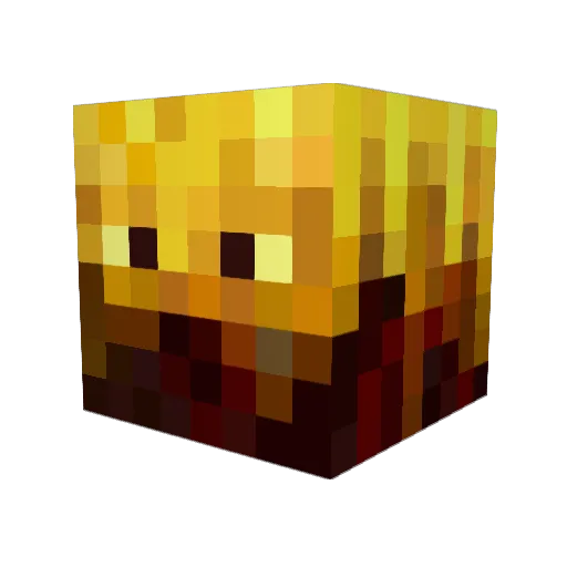 TriggaDigga Minecraft avatar head, 3D render
