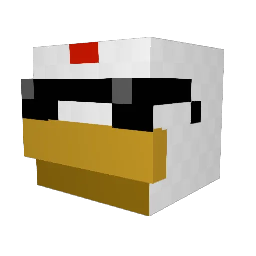 Trigger20 Minecraft avatar head, 3D render