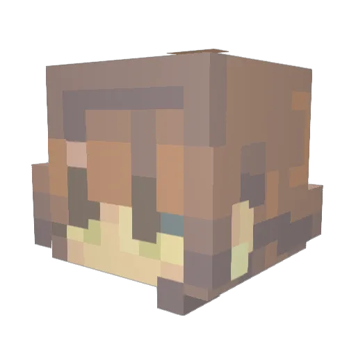 TriggerHappi Minecraft avatar head, 3D render