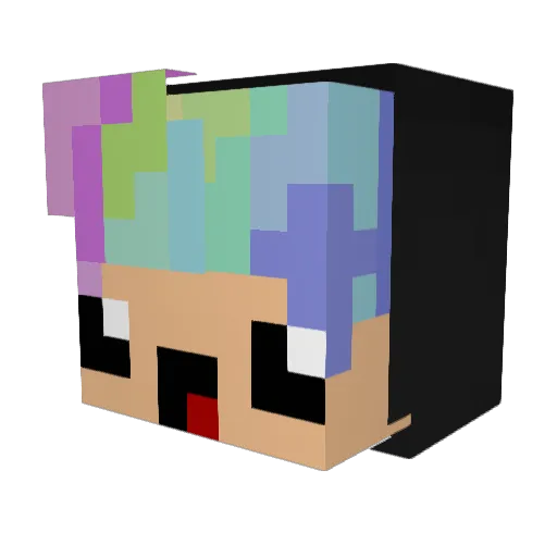 TriggerHopp Minecraft avatar head, 3D render