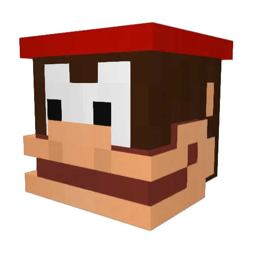 TriggerKNova Minecraft avatar head, 3D render