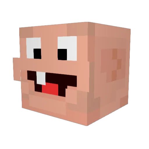 TriggerTX Minecraft avatar head, 3D render