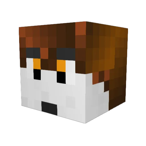 TriggerUK Minecraft avatar head, 3D render