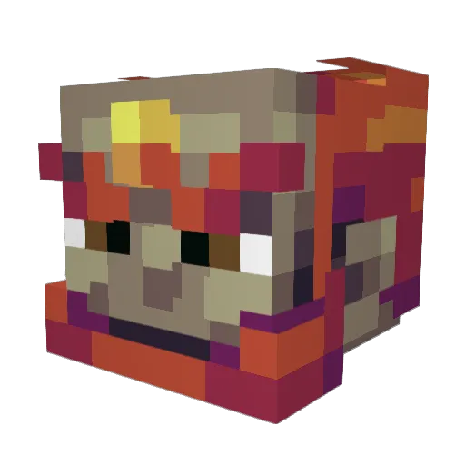 Triggerhappyuk Minecraft avatar head, 3D render