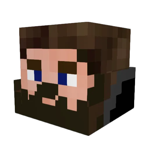 Triggerhead Minecraft avatar head, 3D render