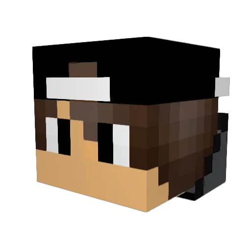TriggeringGirls Minecraft avatar head, 3D render