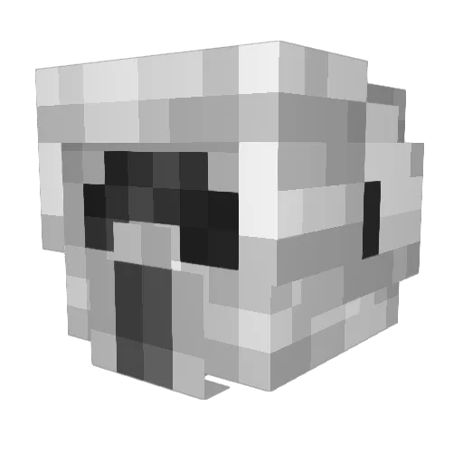 Triggg Minecraft avatar head, 3D render