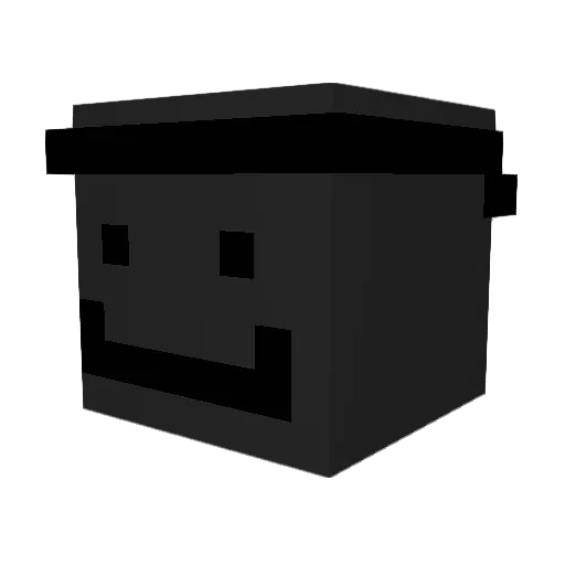 Trighh Minecraft avatar head, 3D render