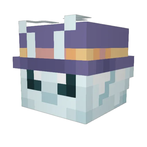 Trighy Minecraft avatar head, 3D render