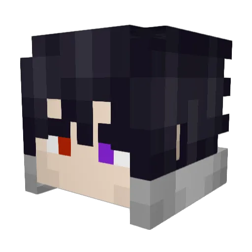 Triginy Minecraft avatar head, 3D render