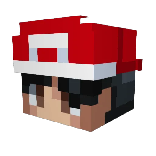 Trihexyphenidyl Minecraft avatar head, 3D render