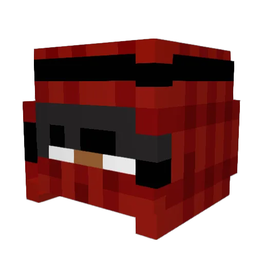 Triicy Minecraft avatar head, 3D render