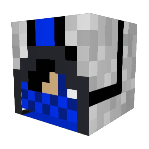 TriiinityGaming Minecraft avatar head, 3D render