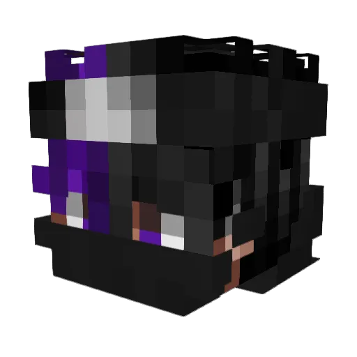 Triiipel Minecraft avatar head, 3D render