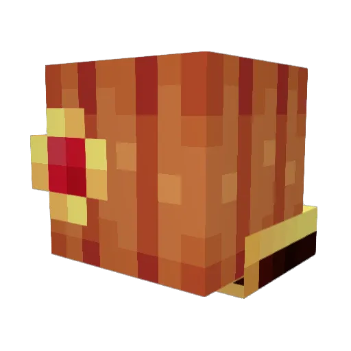 Triingulum Minecraft avatar head, 3D render