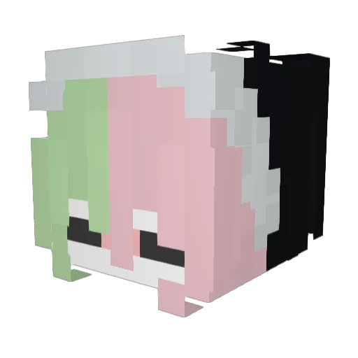 Triinity_ Minecraft avatar head, 3D render