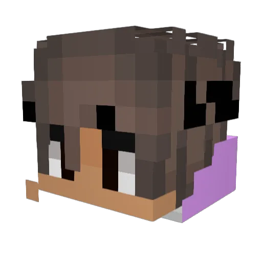 Triioxx_ Minecraft avatar head, 3D render