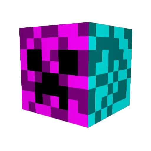 TrikZo Minecraft avatar head, 3D render