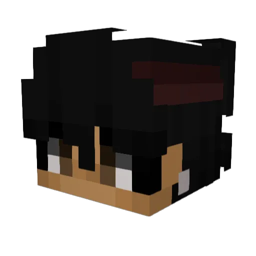 Trikie_ Minecraft avatar head, 3D render