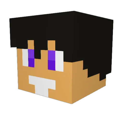 Trikse Minecraft avatar head, 3D render