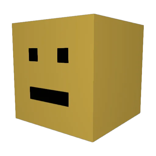 Trikzy18_ Minecraft avatar head, 3D render