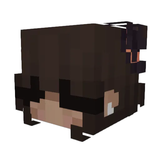 Trilesto Minecraft avatar head, 3D render
