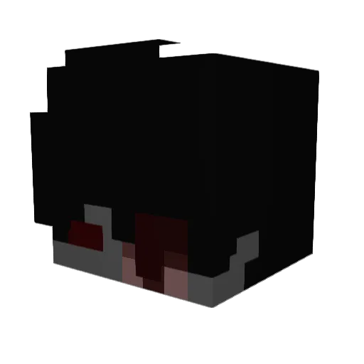 Trilicat Minecraft avatar head, 3D render