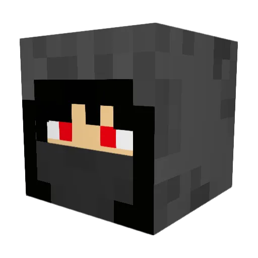 Trillcozby Minecraft avatar head, 3D render