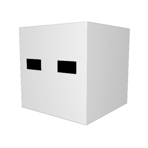 Trilo_Byte Minecraft avatar head, 3D render
