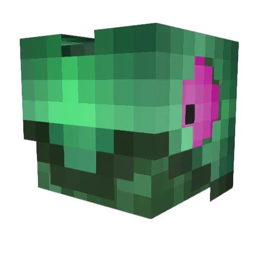 Trilops Minecraft avatar head, 3D render
