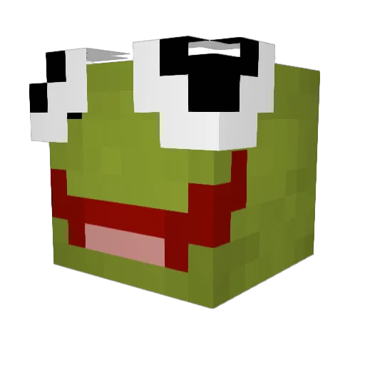 Trimindus Minecraft avatar head, 3D render