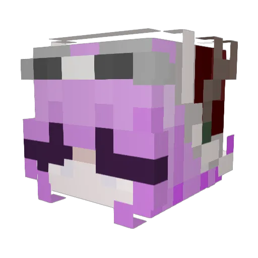 Trimmx Minecraft avatar head, 3D render