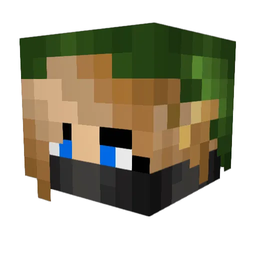 Trin281200 Minecraft avatar head, 3D render
