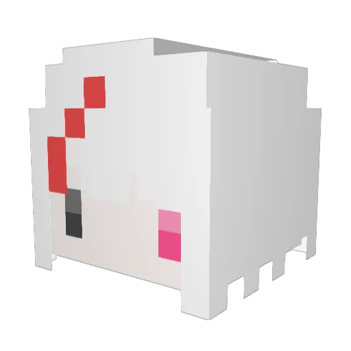 Trin Minecraft avatar head, 3D render
