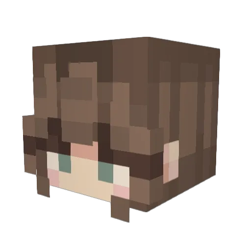 TrinaVegalicious Minecraft avatar head, 3D render