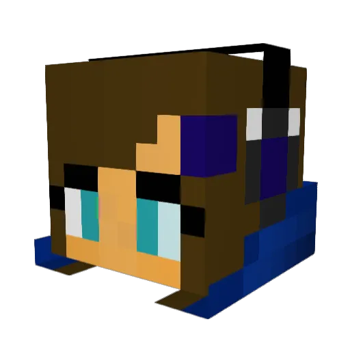 Trinah101 Minecraft avatar head, 3D render