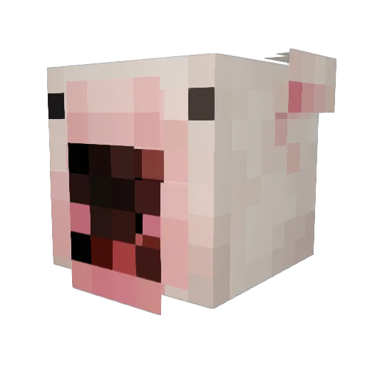Trinbyy Minecraft avatar head, 3D render