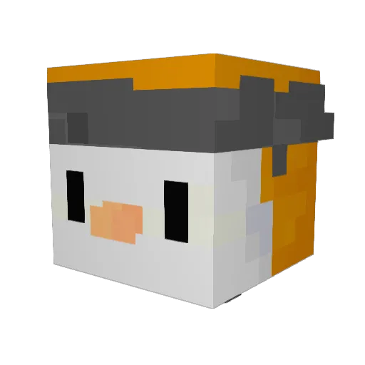 TringedCLICKER Minecraft avatar head, 3D render
