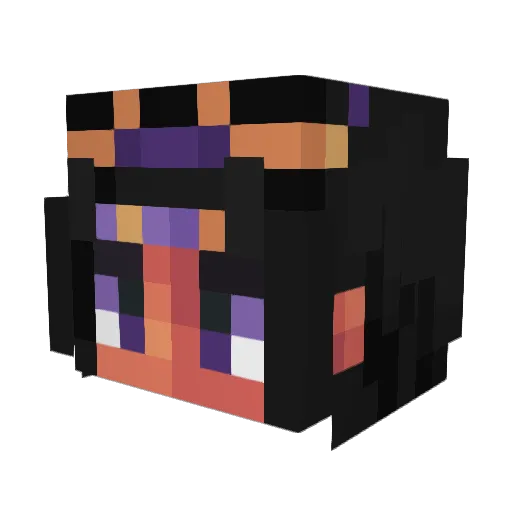 Trinidad Minecraft avatar head, 3D render