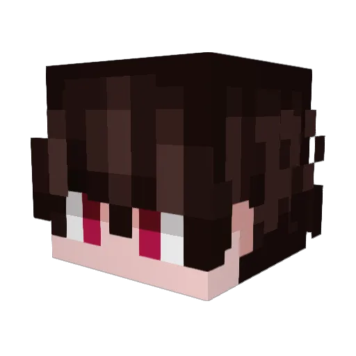 Trinilex Minecraft avatar head, 3D render