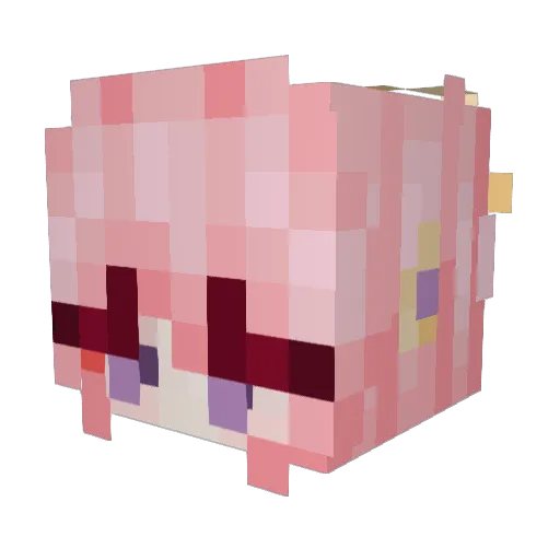 TrinitySoul Minecraft avatar head, 3D render
